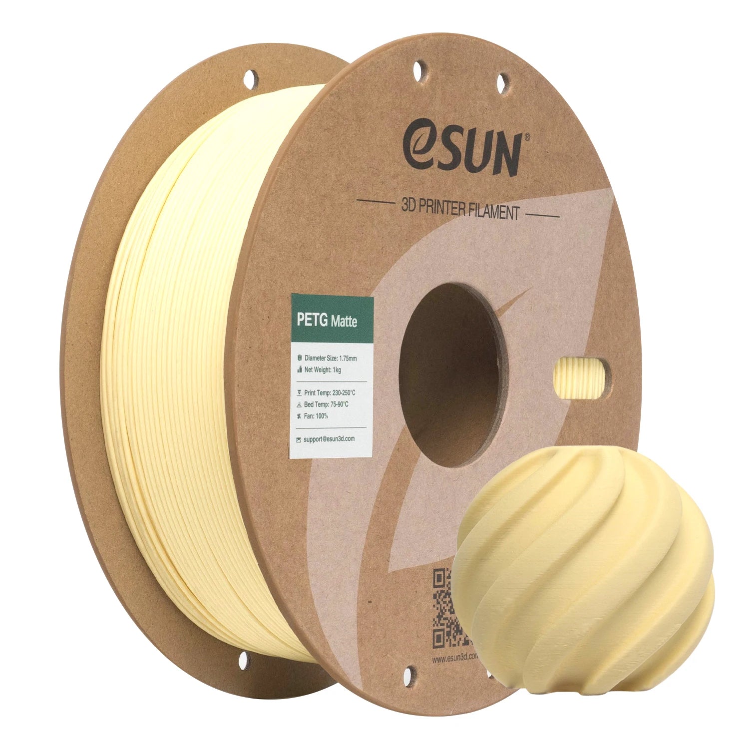 eSUN PETG Filament Matte PETG 1KG 1.75MM For Bambu Lab Upgraded PETG-Matte High Strength 3D Printing Filament For 3D Printer