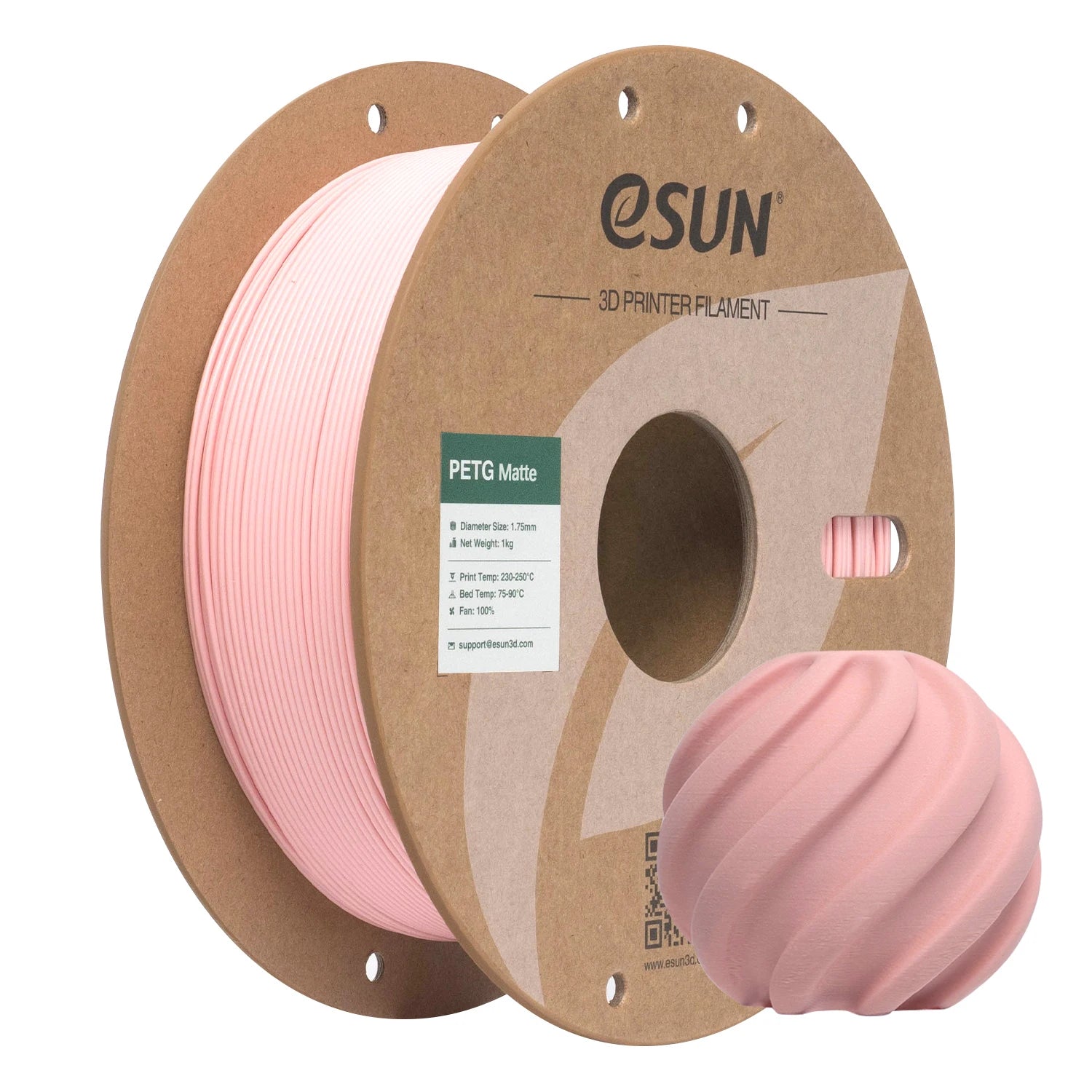 eSUN PETG Filament Matte PETG 1KG 1.75MM For Bambu Lab Upgraded PETG-Matte High Strength 3D Printing Filament For 3D Printer