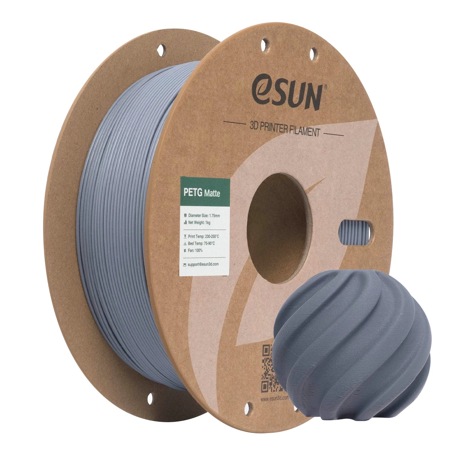 eSUN PETG Filament Matte PETG 1KG 1.75MM For Bambu Lab Upgraded PETG-Matte High Strength 3D Printing Filament For 3D Printer