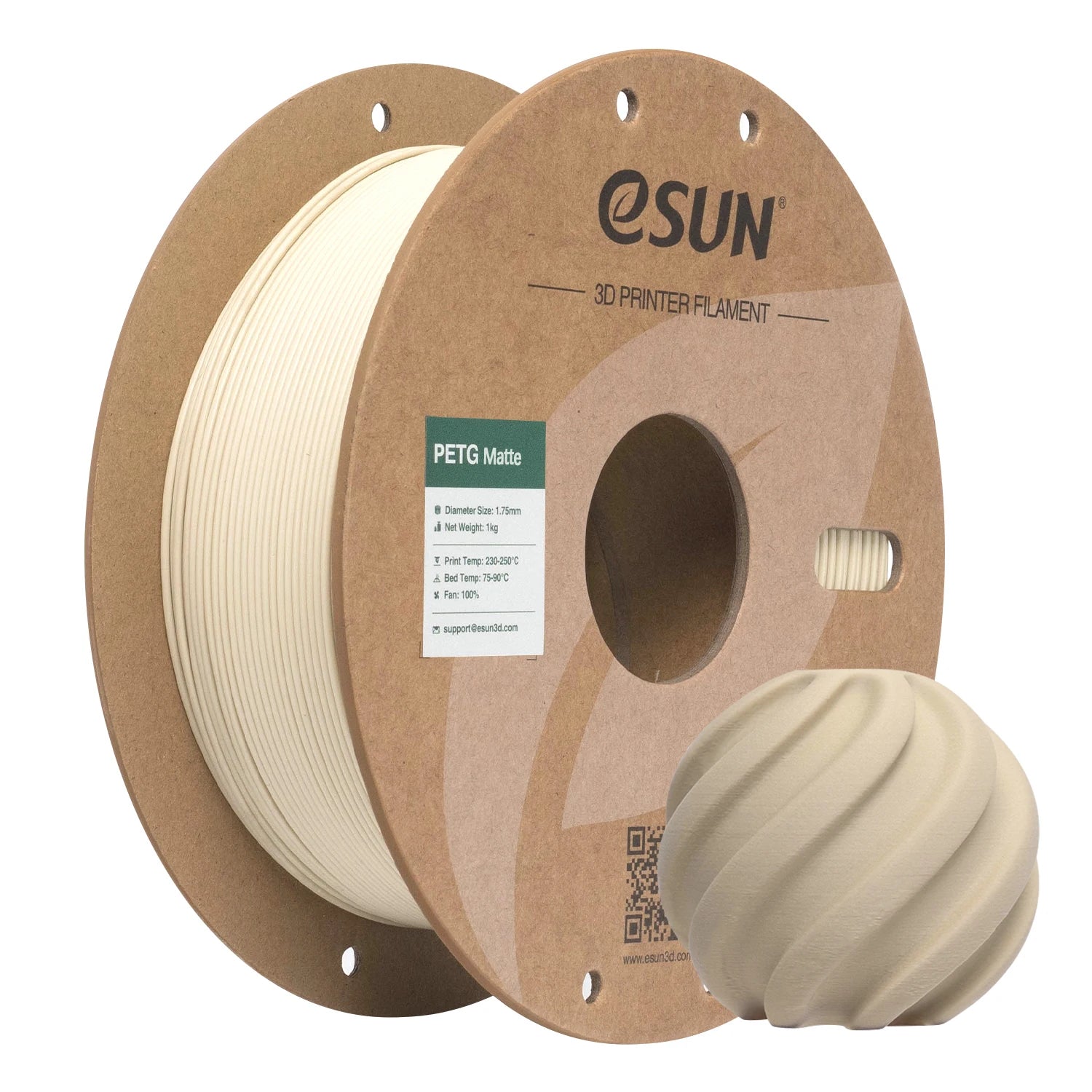 eSUN PETG Filament Matte PETG 1KG 1.75MM For Bambu Lab Upgraded PETG-Matte High Strength 3D Printing Filament For 3D Printer