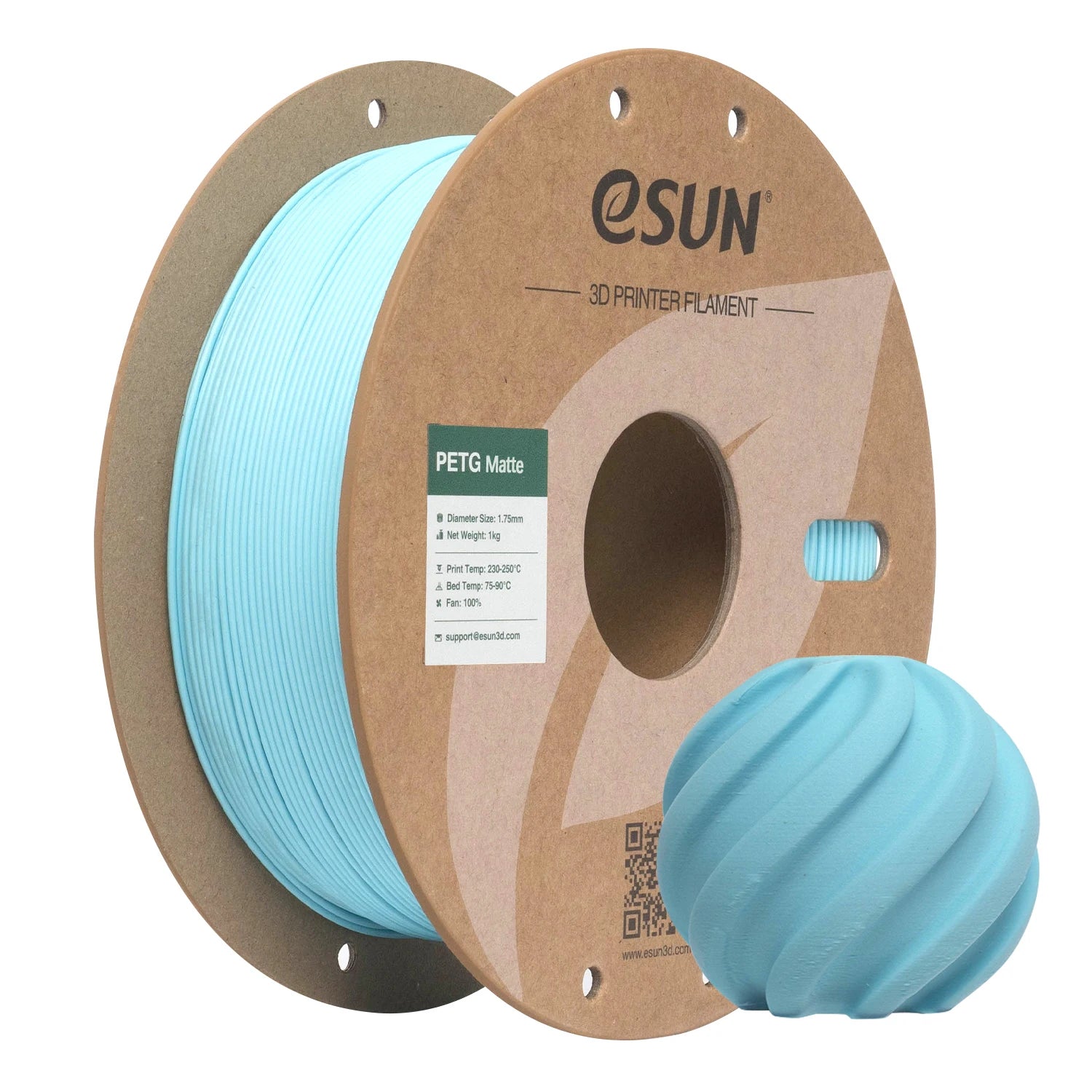 eSUN PETG Filament Matte PETG 1KG 1.75MM For Bambu Lab Upgraded PETG-Matte High Strength 3D Printing Filament For 3D Printer