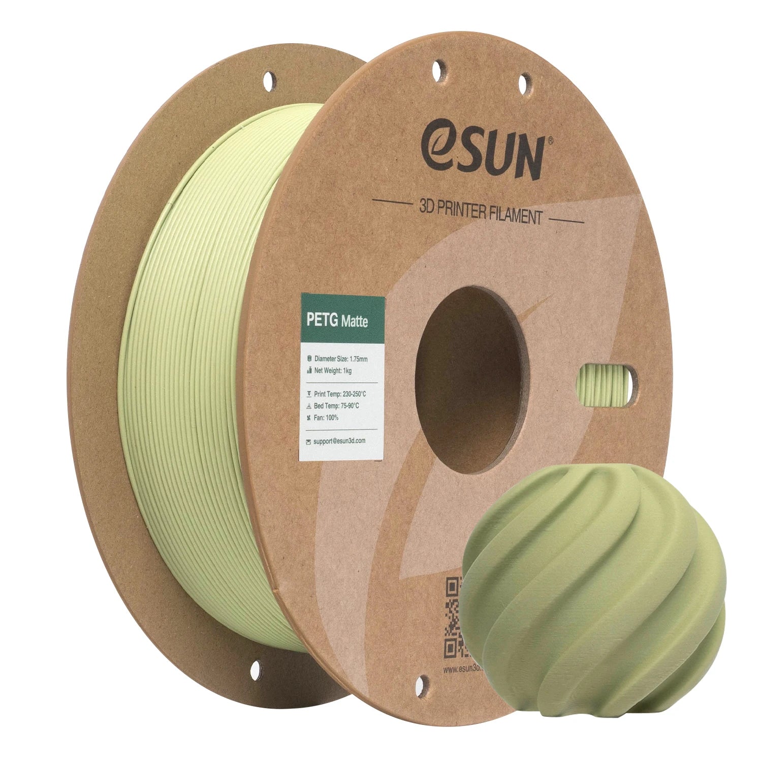 eSUN PETG Filament Matte PETG 1KG 1.75MM For Bambu Lab Upgraded PETG-Matte High Strength 3D Printing Filament For 3D Printer
