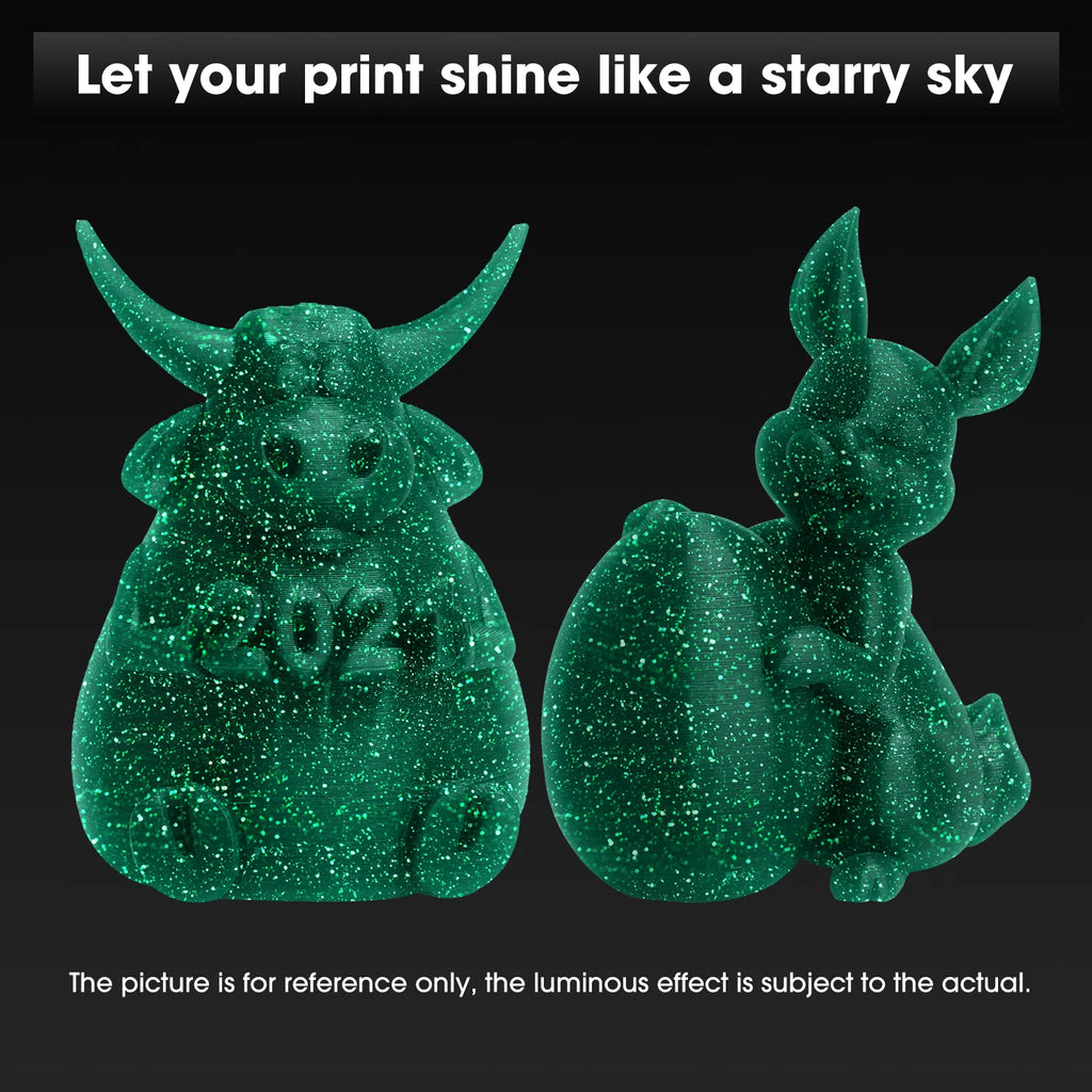 eSun Luminous Star PLA Filament 1KG 1.75mm 3D Printer Filament Glow in the Dark 3D Filament eStars Luminous PLA Filament