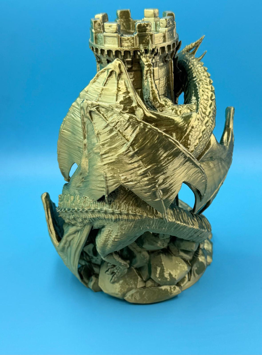 Dragon Dice Tower with Catch Tray | Dark Fantasy RPG Accessory