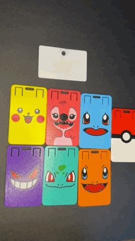 Character ID Card Holder Bundles with Lanyards | Cute Badge Holders for Kids Teachers Nurses | 3D Printed Multicolor | Pick Your Characters
