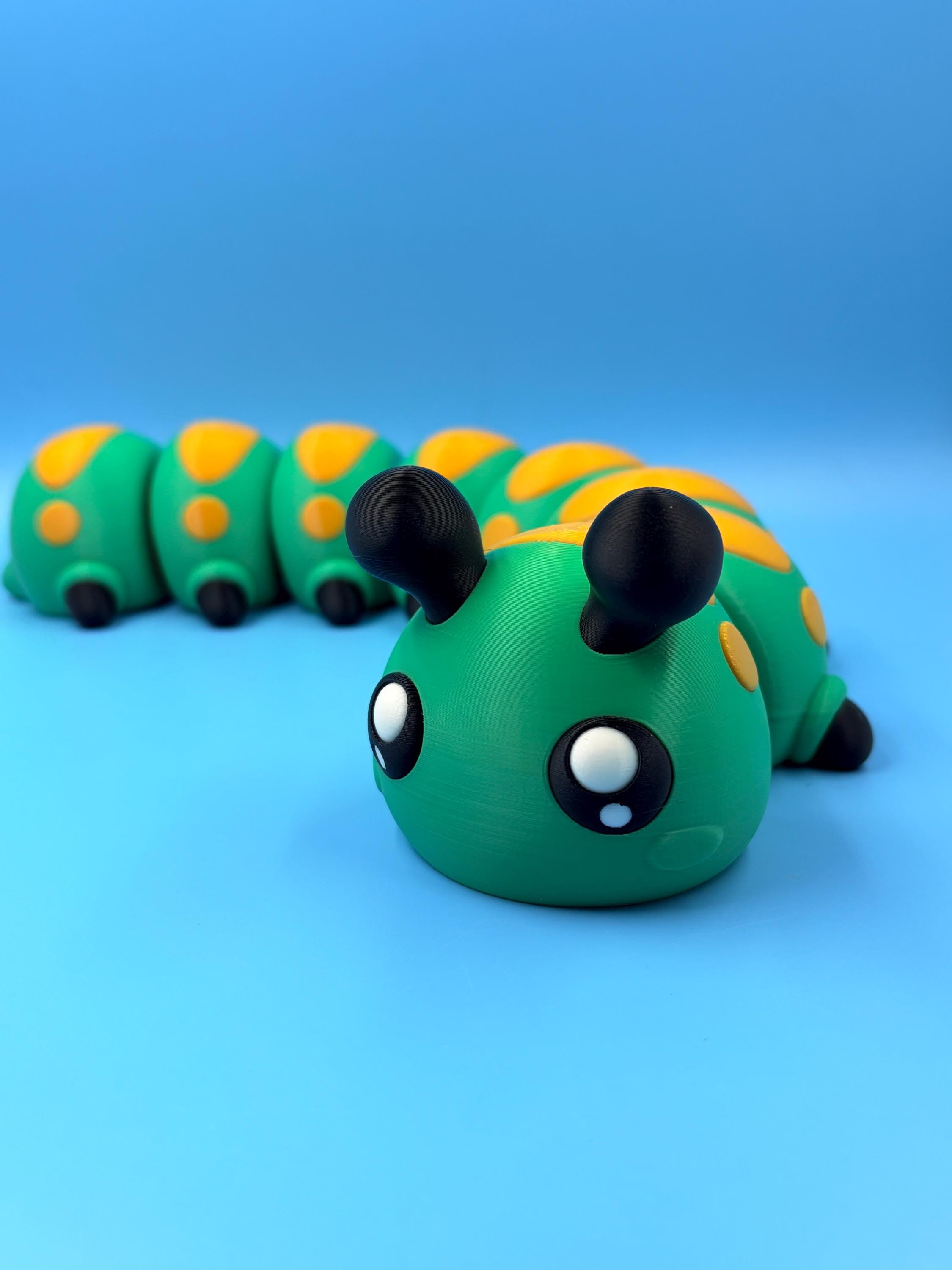 Articulated Caterpillar Fidget Toy | 13 Inch Flexi Bug Desk Companion