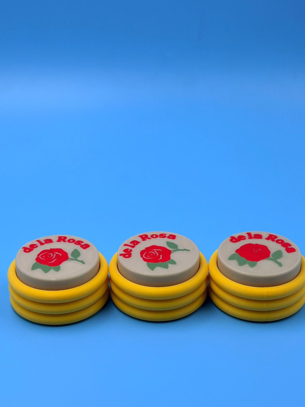 Mazapan Clicker Keychain | Mexican Candy Fidget Toy | 3D Printed Rose Design Collectible Keyring Gift