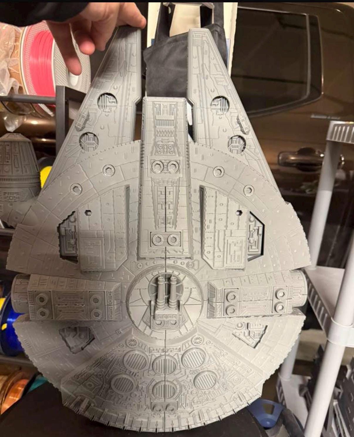 Project Falcon Display Ship w/ Stand | Fan-Inspired Space Freighter