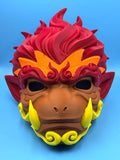 Sun Wukong Monkey King Mask | 12 Inch 3D Printed Multicolor Cosplay &amp; Wall Display | Mythology Decor Gift