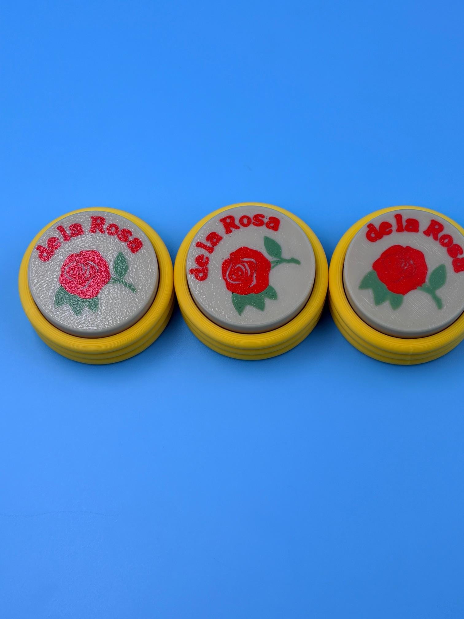 Mazapan Clicker Keychain | Mexican Candy Fidget Toy | 3D Printed Rose Design Collectible Keyring Gift