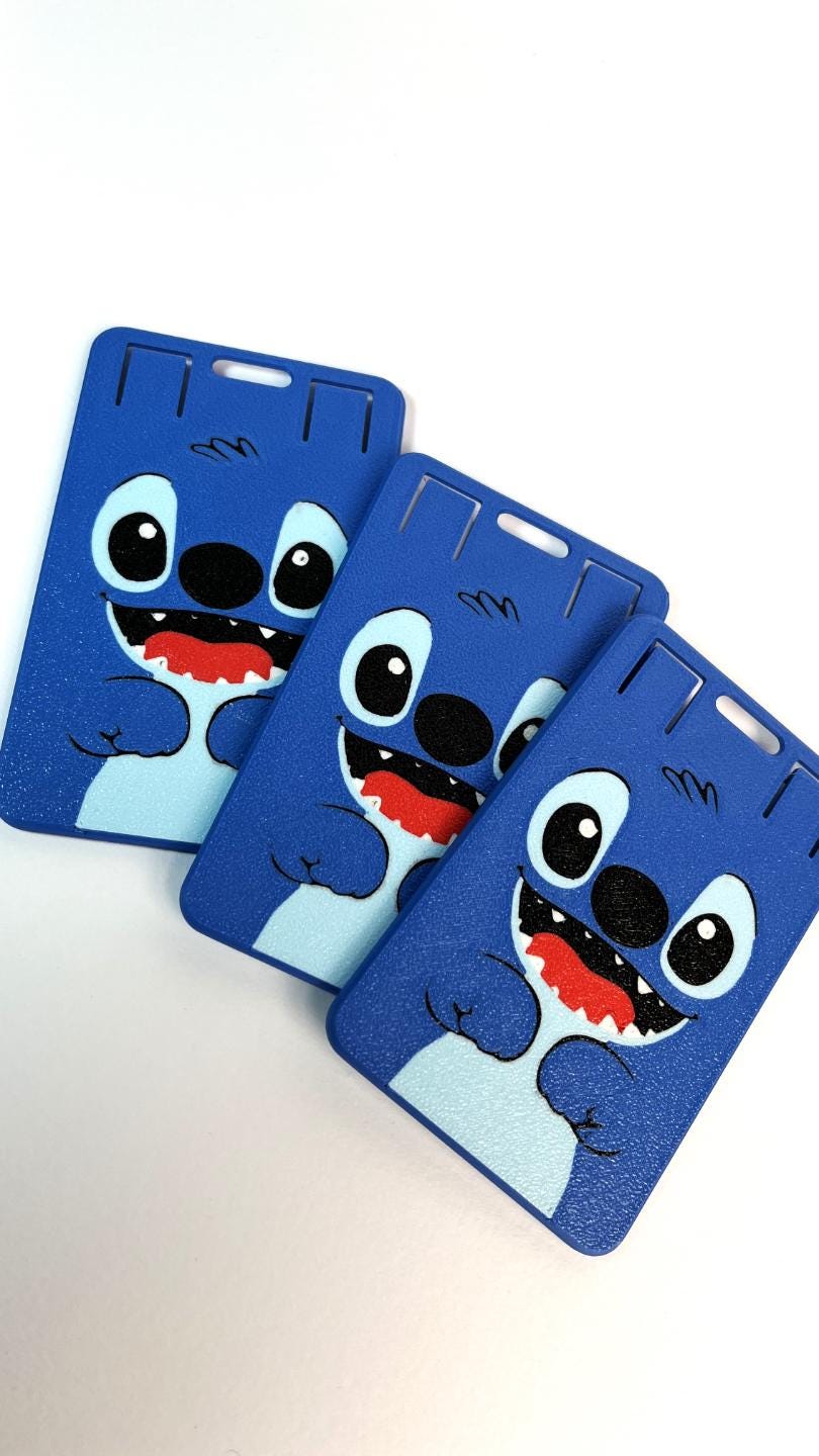 Character ID Card Holder Bundles with Lanyards | Cute Badge Holders for Kids Teachers Nurses | 3D Printed Multicolor | Pick Your Characters