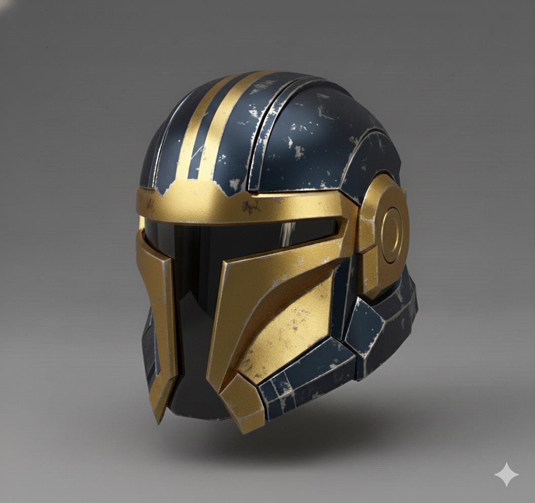 Darkside Mandolorian Helmet STL. This is a digital item not physical.