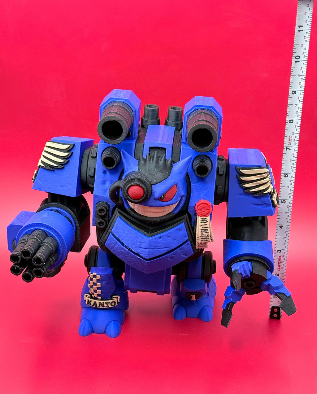 Kanto Vanguard Mech | 3D Printed Battle Beast Figure | Mech Monster Collectible | Anime-Inspired Display Piece