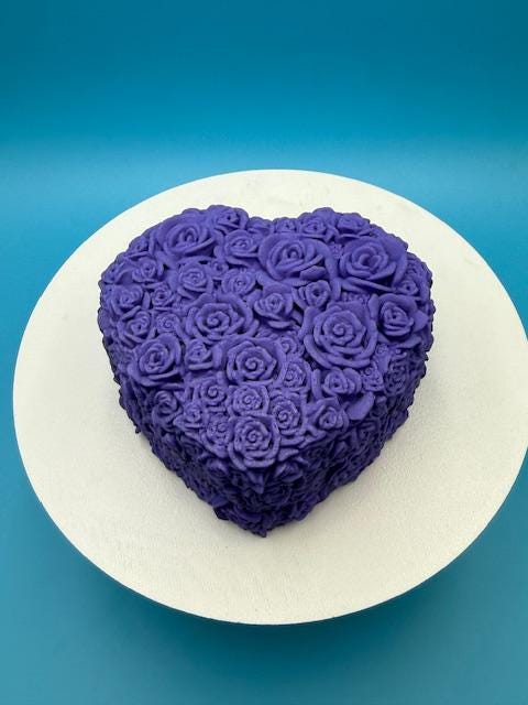 Rose Heart Trinket Box | 3D Printed Petal Texture Jewelry Box | Ring Box &amp; Keepsake Gift for Her