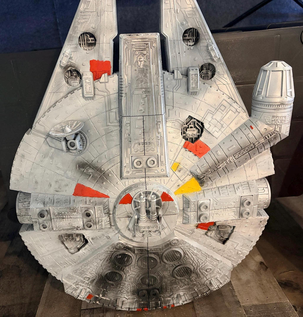 Project Falcon Display Ship w/ Stand | Fan-Inspired Space Freighter | 3D Printed Model