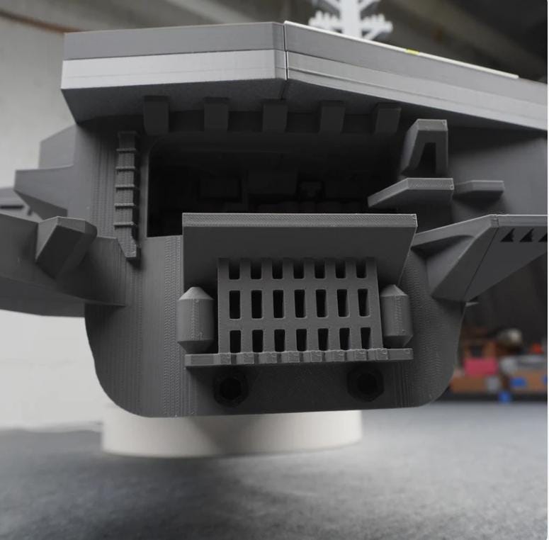 Giant 3D Printed Aircraft Carrier Display Model | 4 Foot Large Scale Naval Ship | 8 Aircraft Included Veteran Made Collectible Made to Order