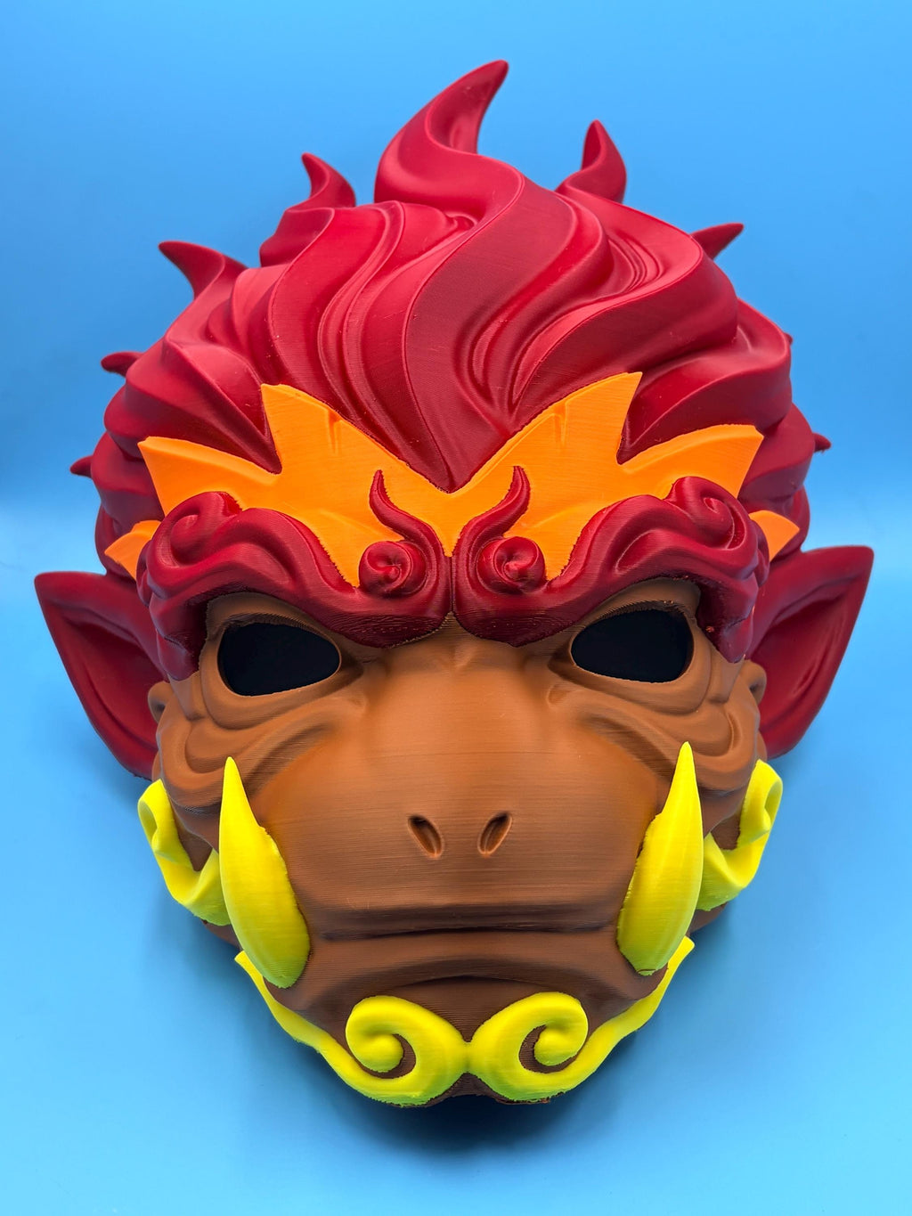 Sun Wukong Monkey King 3D Printed Mask | Wearable Cosplay, Wall Display, Multi-Color