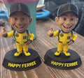 Custom 3D Printed Chibi Figure from Photo | Personalized Name Base | Veteran, Sports &amp; Wedding Gift Made to Order