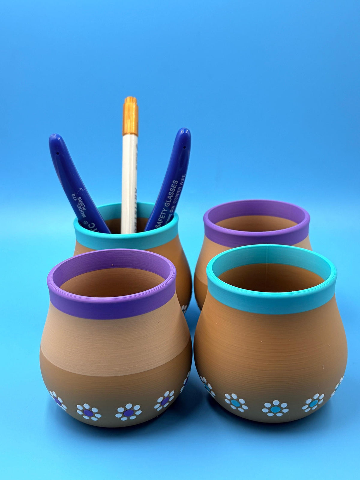 Mexican-Inspired Decorative Barro with Floral Design | NOT for Liquids