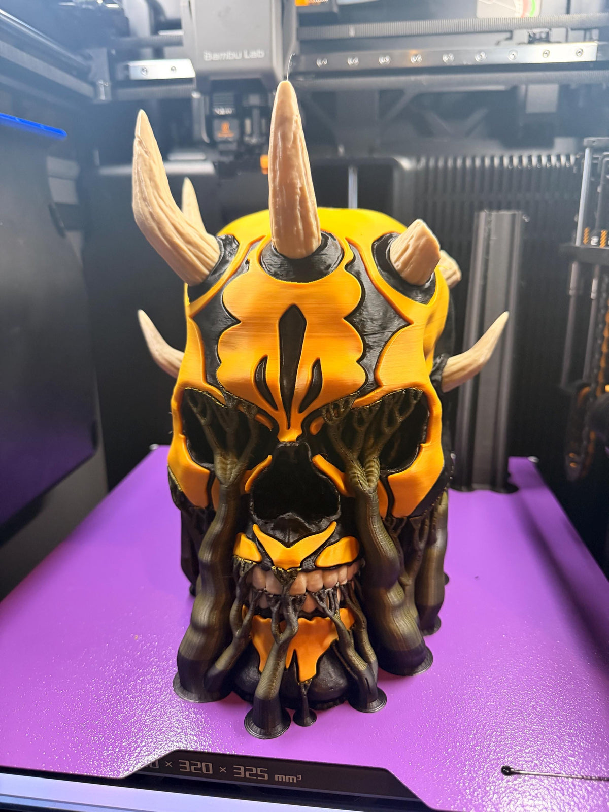 Savage Opress Skull Mask 3D Printed, Star Wars Fan Art, Demon Skull Display, Horned Skull Decor, Sci Fi Gift, Collector Piece, Geek Gift