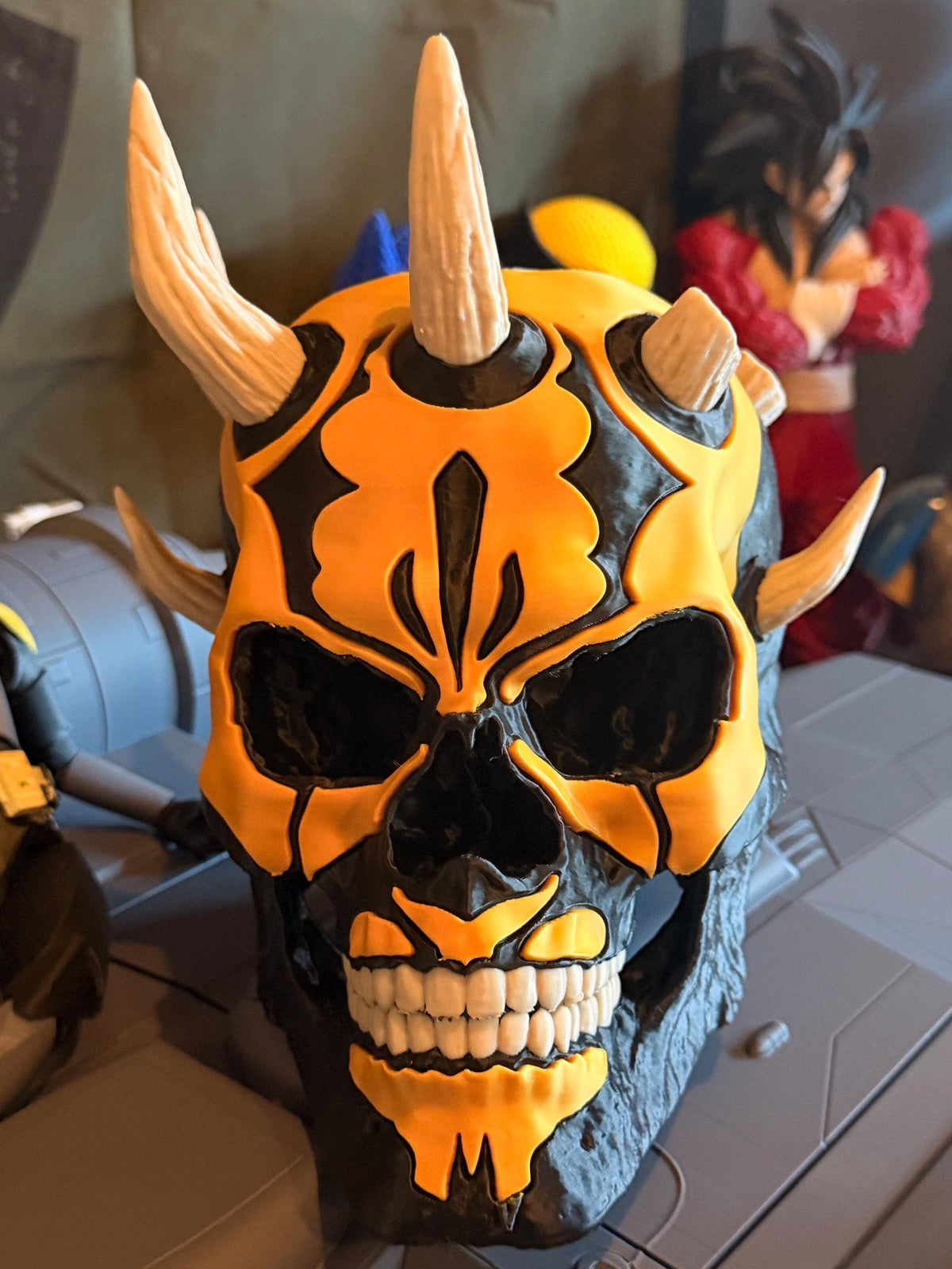Savage Opress Skull Mask 3D Printed, Star Wars Fan Art, Demon Skull Display, Horned Skull Decor, Sci Fi Gift, Collector Piece, Geek Gift