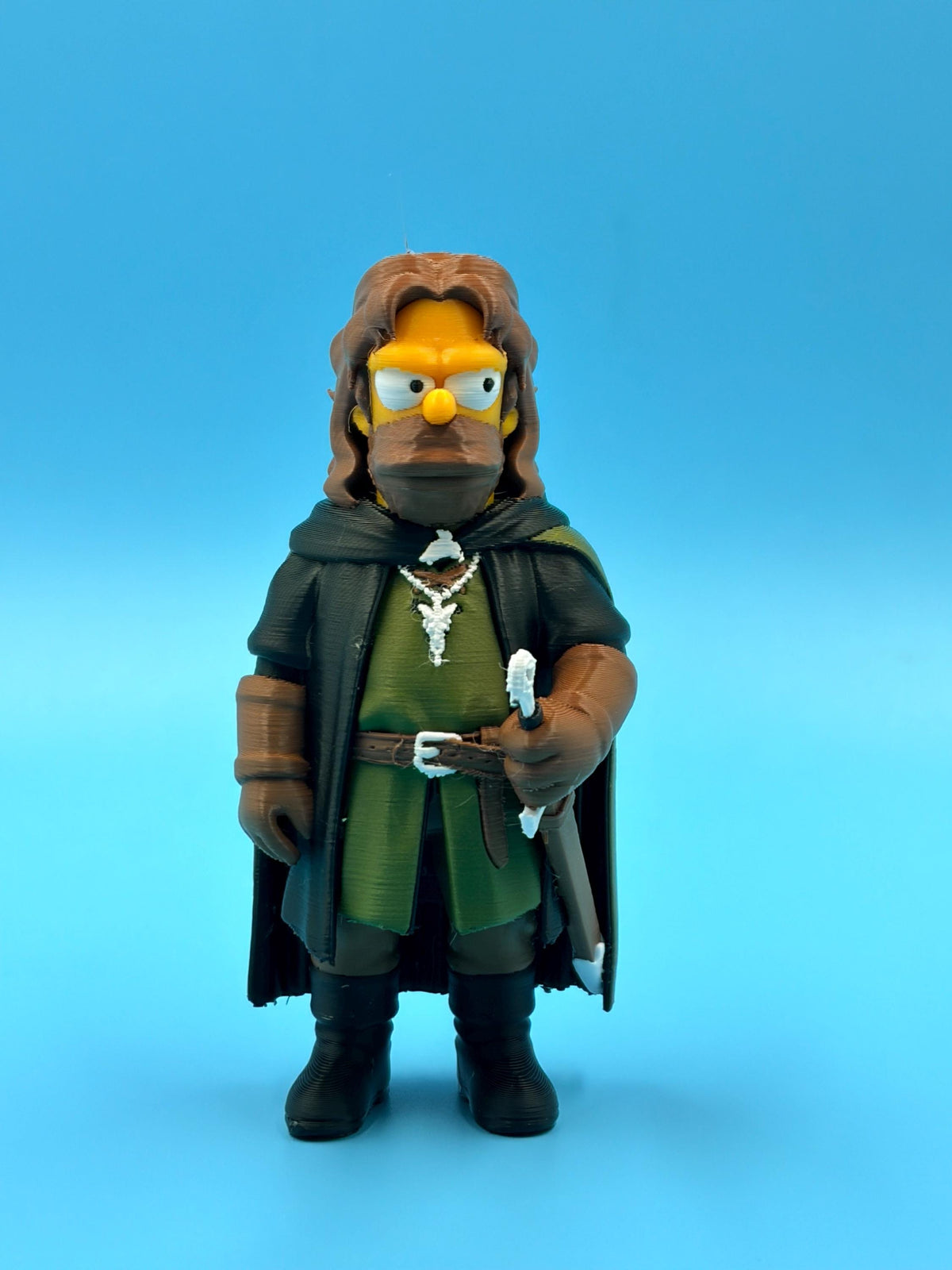 Shire Meets Springfield Figures | 3D Printed Fantasy Crossover Collectibles