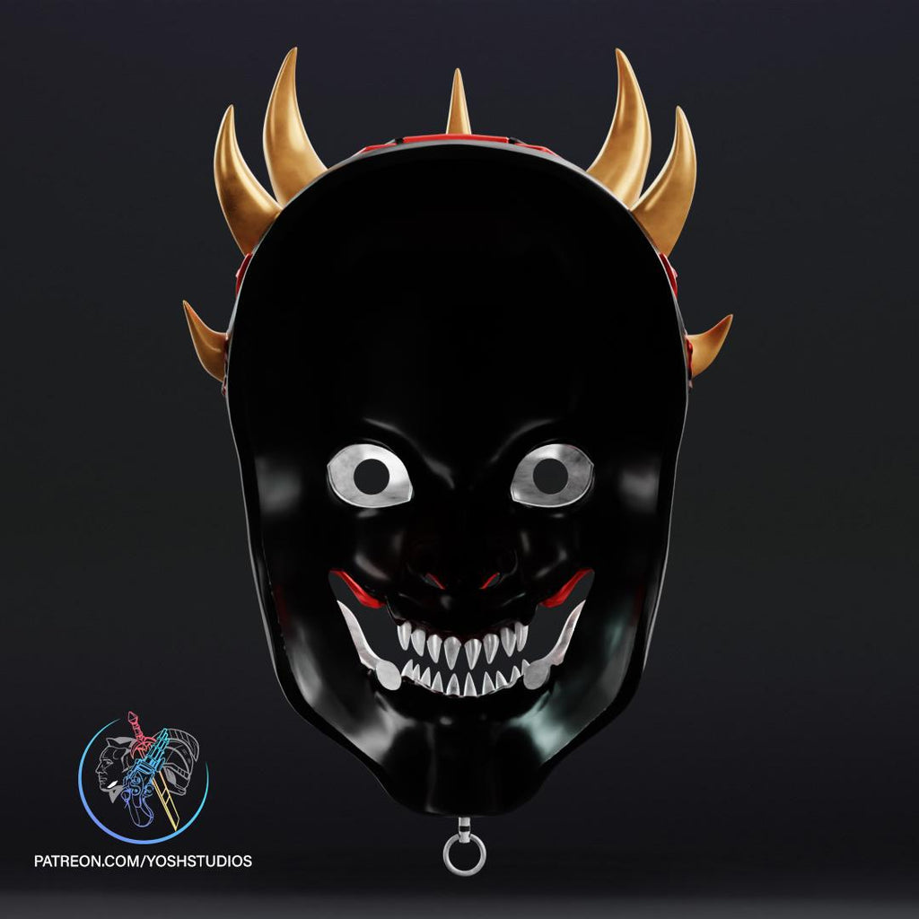Darth Maul Oni Mask | Sith x Japanese Demon Mashup | Cosplay Mask | Wearable Fan Art