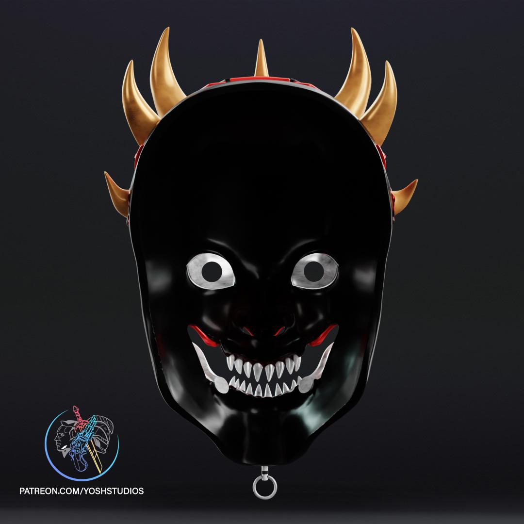 Darth Maul Oni Mask | Sith x Japanese Demon Mashup | Cosplay Mask | Wearable Fan Art