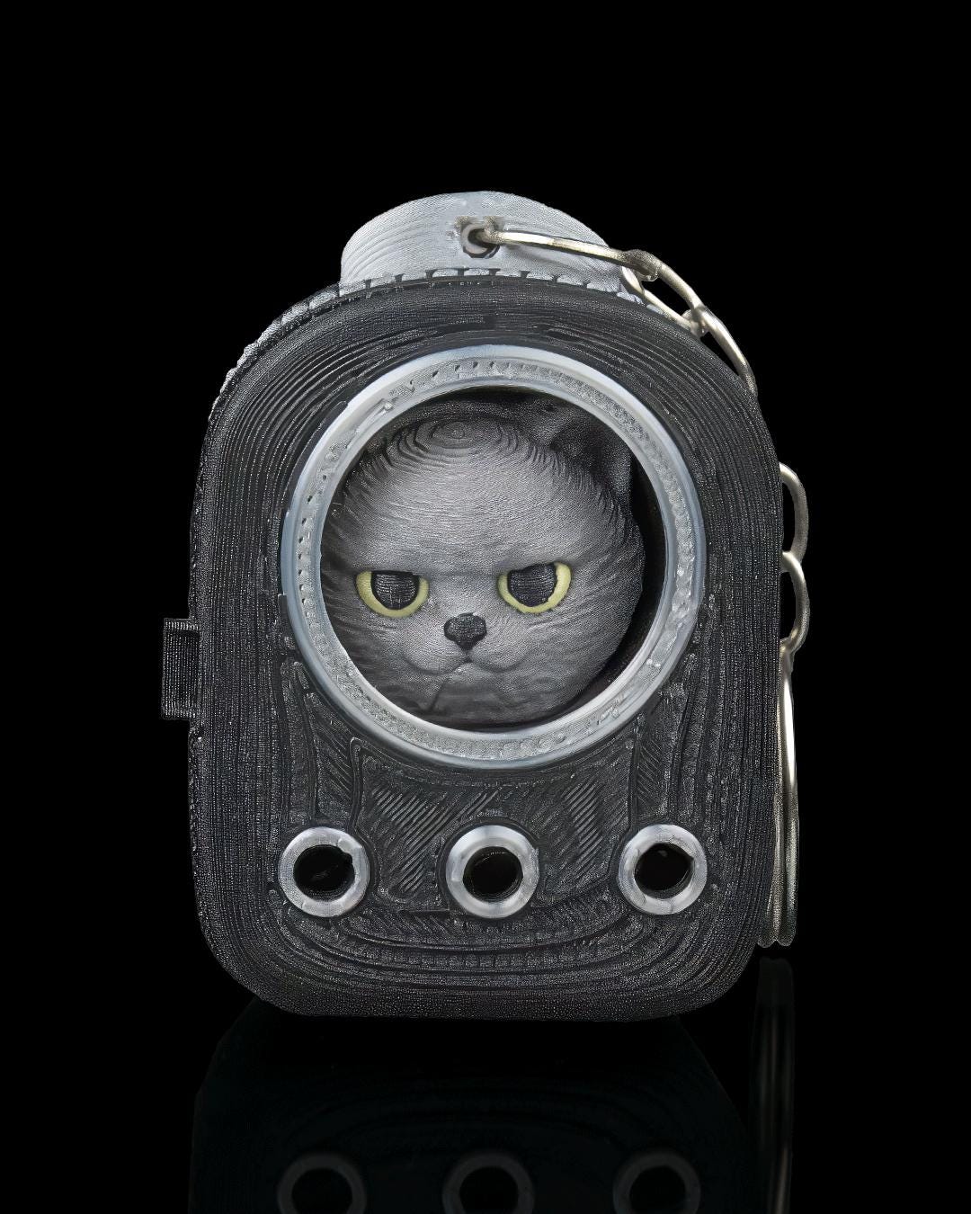 Cat Backpack Keychain | 3D Printed Cat Charm, Choose Your Breed