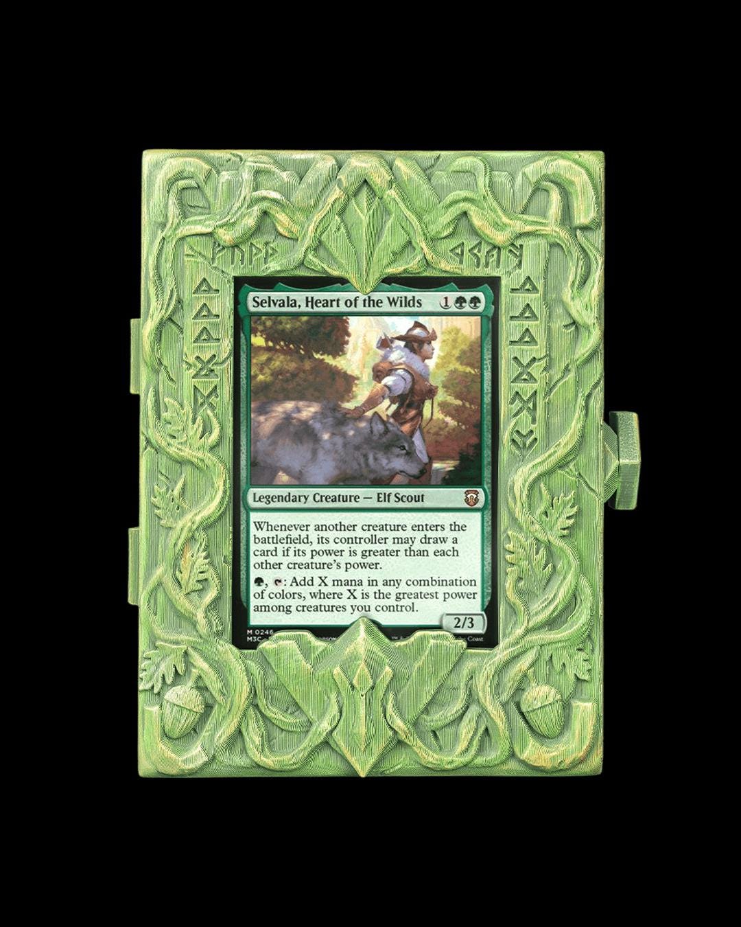 Commander Deck Box with Card Display Window | 3D Printed MTG EDH Holder | 6 Themes
