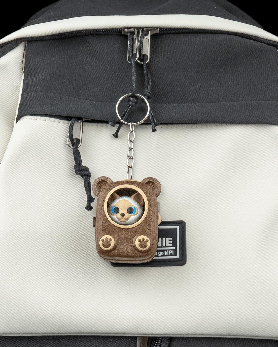 Cat Backpack Keychain | 3D Printed Cat Charm, Choose Your Breed