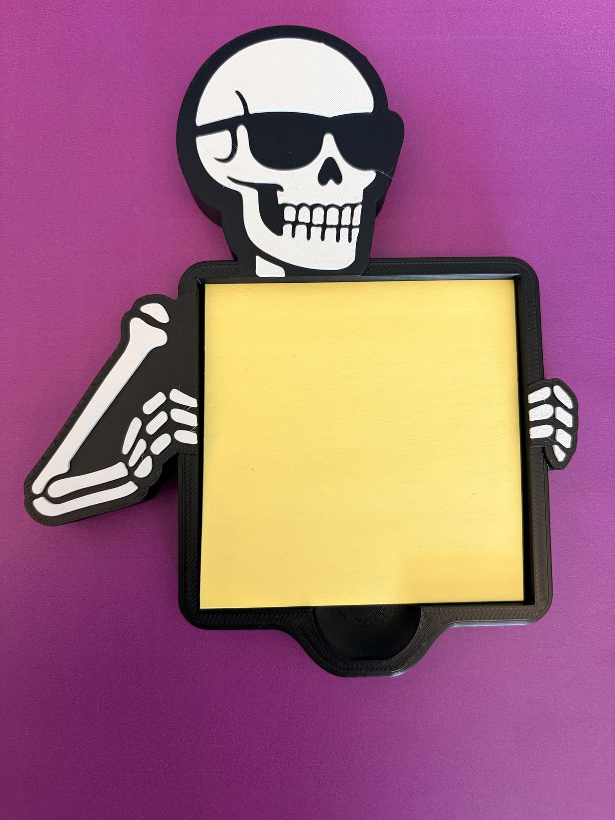 Skeleton Post It Holder | Fun 3D Printed Desk Organizer