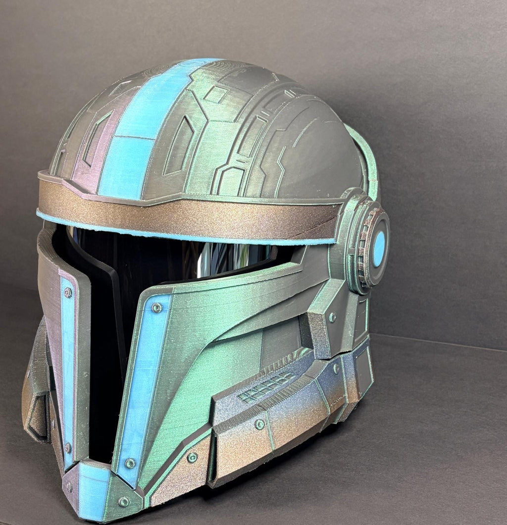 Darkside Heavy Mandolorian Helmet STL. This is a digital item not physical.