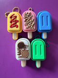 3D Printed Mexican Paleta Keychain | Mini Popsicle Charm | Dulcería Bag Charm