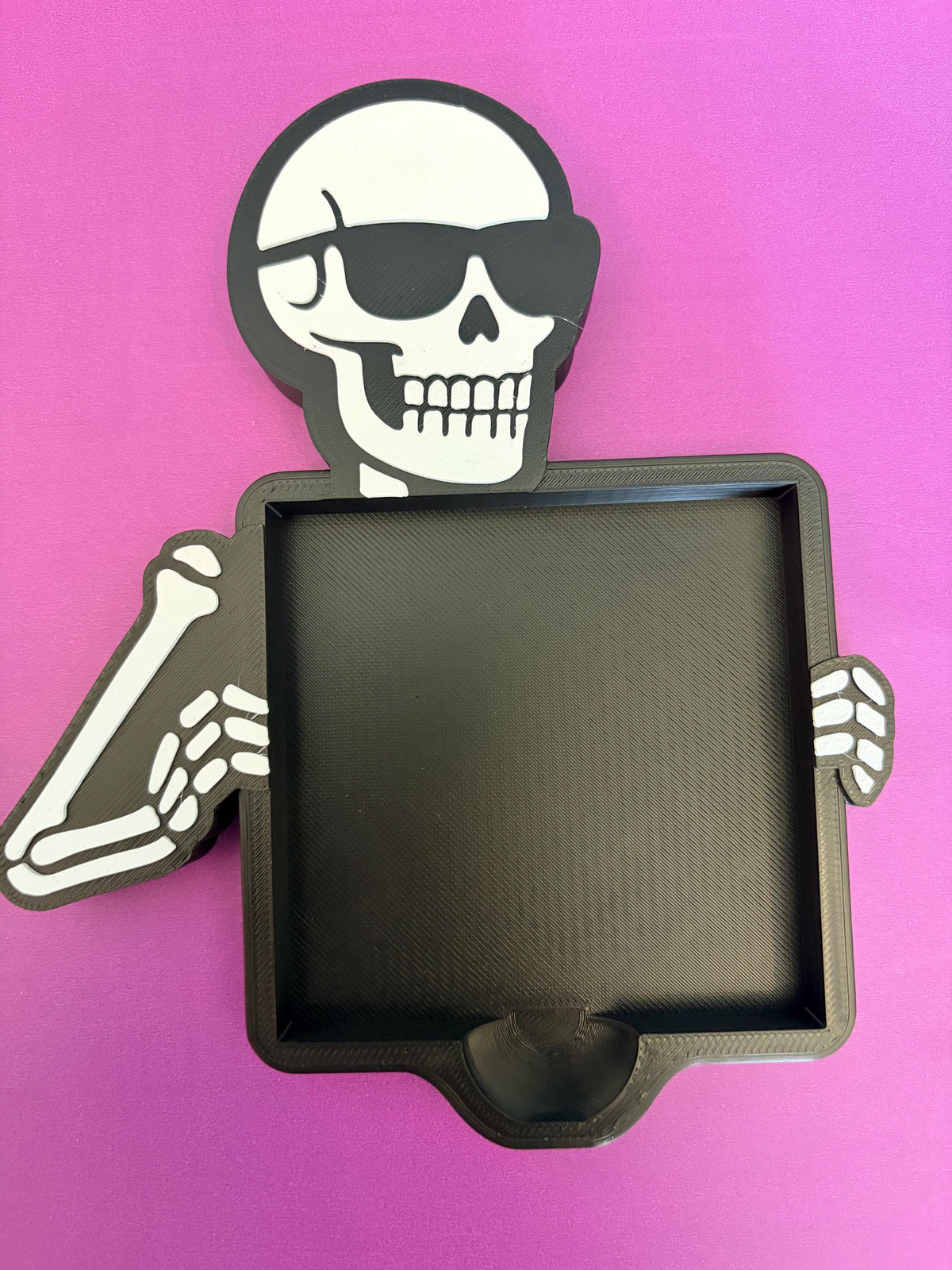 Skeleton Post It Holder | Fun 3D Printed Desk Organizer