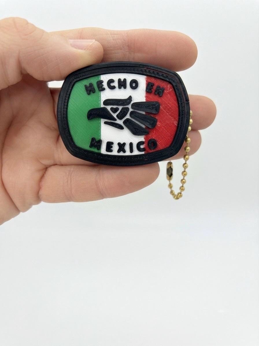 HECHO EN MÉXICO 2-Pack Clicker Keychains with Can Opener | 3D Printed