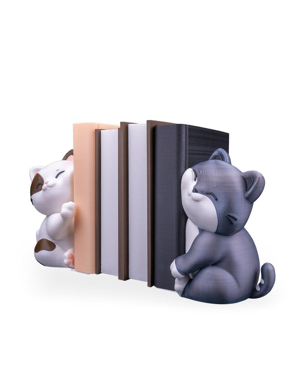 Cute Cat Bookends – Cozy Snuggles 19cm Book Holder, Desk Decor