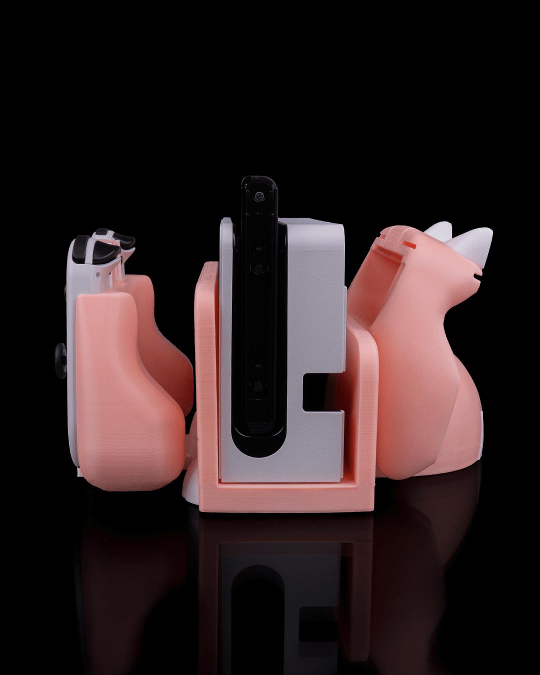 Kitty Loaf Nintendo Switch Dock Cover & Joy-Con Controller Holder – Gaming Organizer