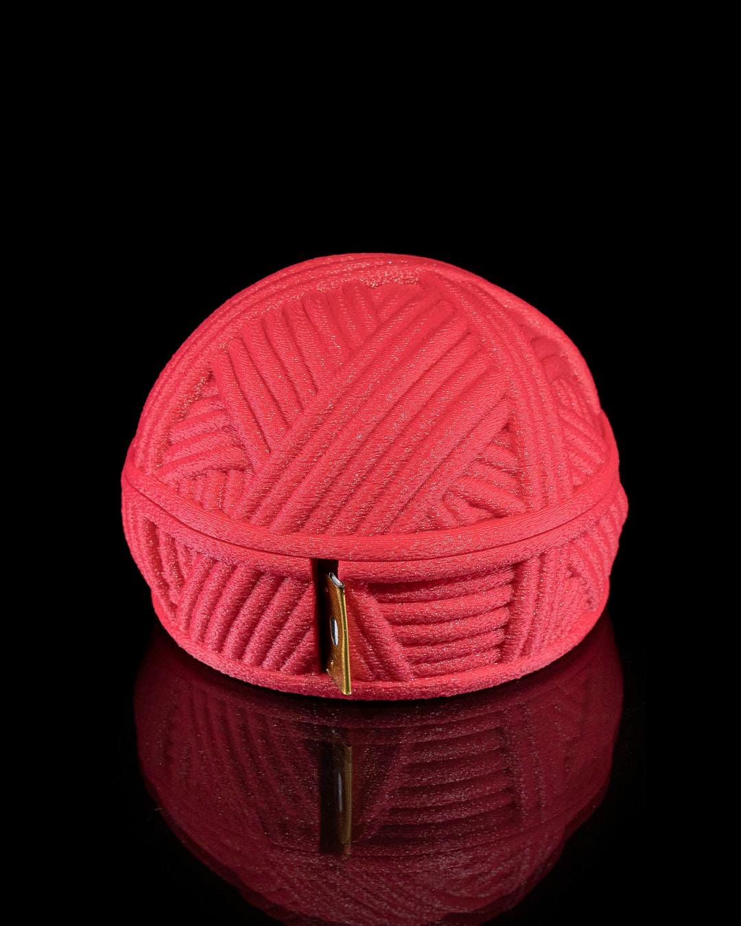3D Printed Yarn Ball Tape Measure Rewinder – Knitting Measuring Tool (Tape not included)