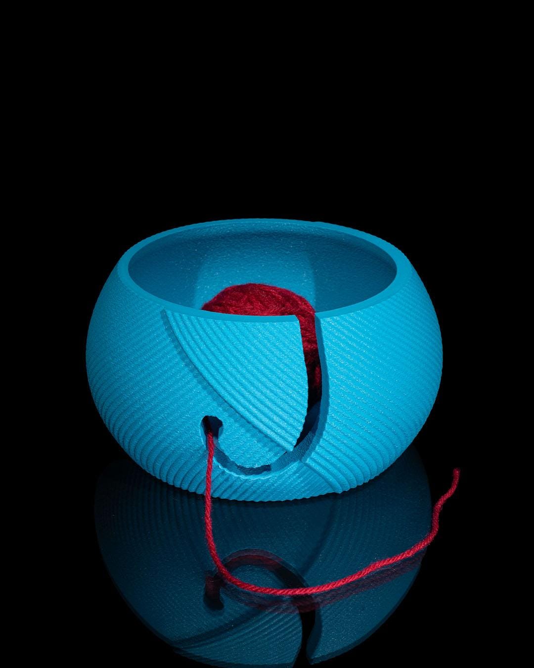 Pull the Strings Yarn Bowl & Crochet Hook Holder Kit – 3D Printed Fiber Arts Organizer
