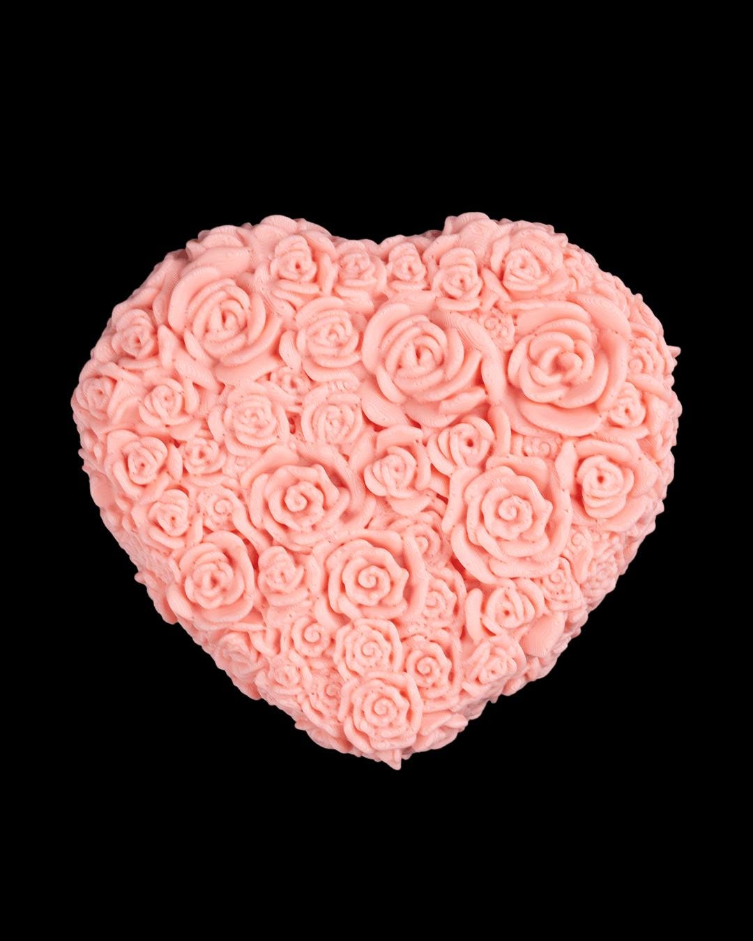 Petal Heart Container – Floral Rose Heart Box, Romantic Gift Storage