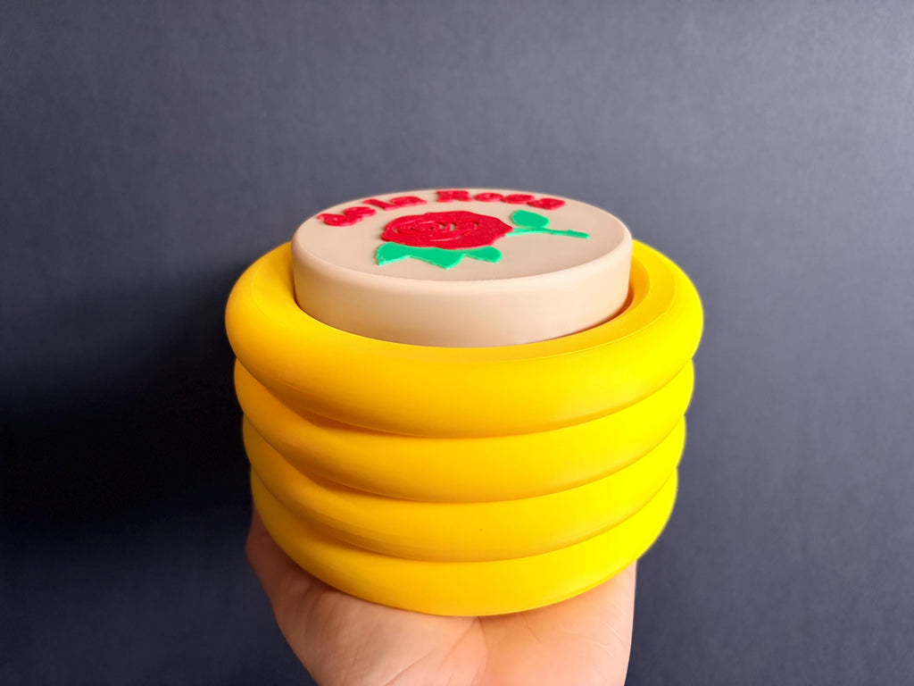 Giant Mazapán Clicker | Jumbo Mexican Candy Fidget Button | Sensory Desk Toy | Dulcería Stress Relief | Latina Gift | 3D Printed