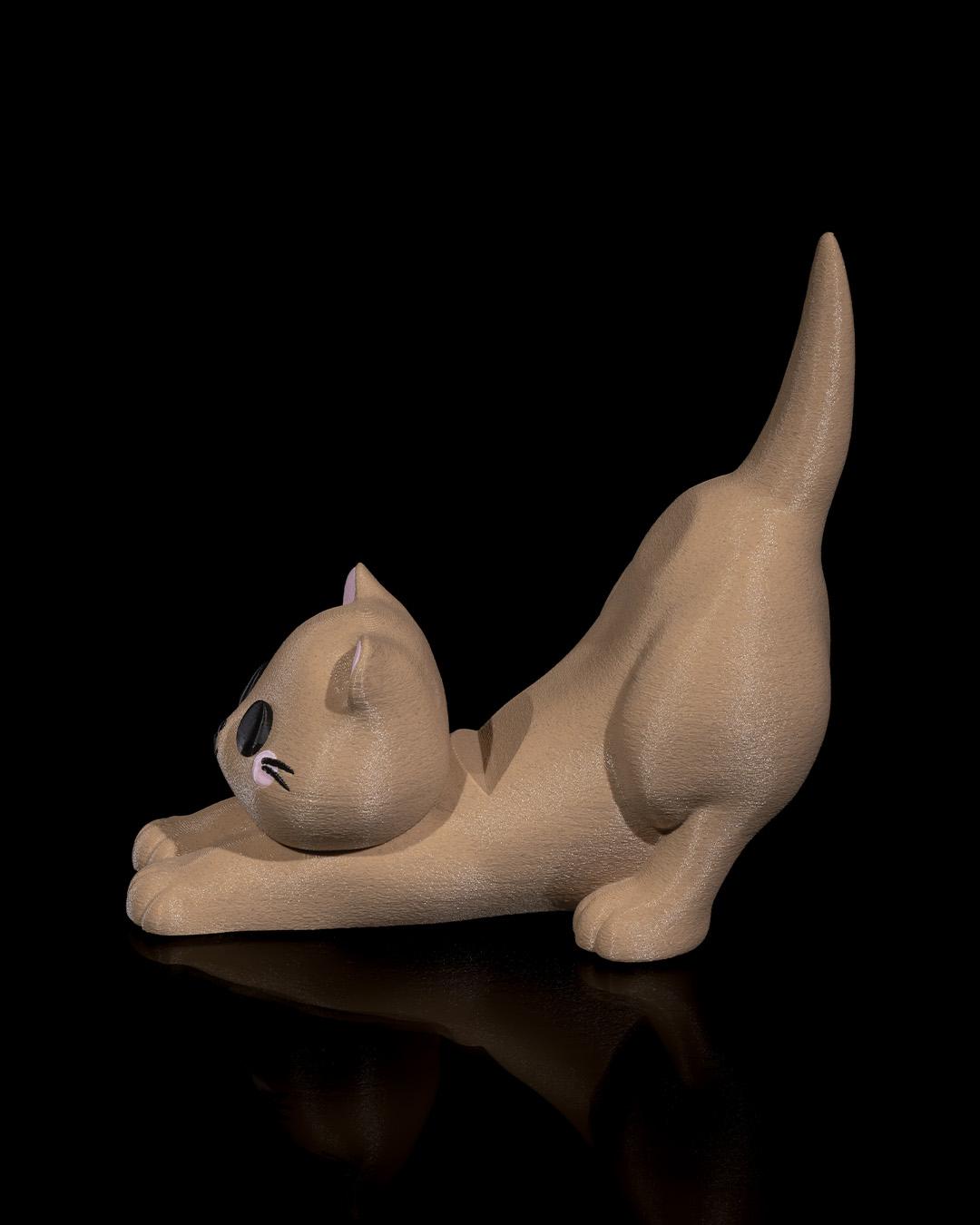 Cute Stretching Cat Multipurpose Holder – Desk Organizer