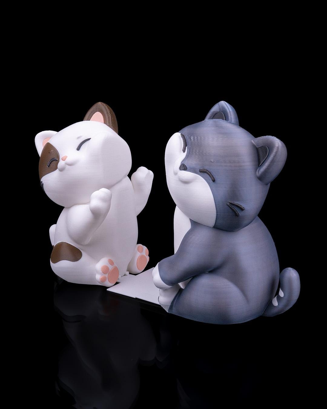 Cute Cat Bookends – Cozy Snuggles 19cm Book Holder, Desk Decor