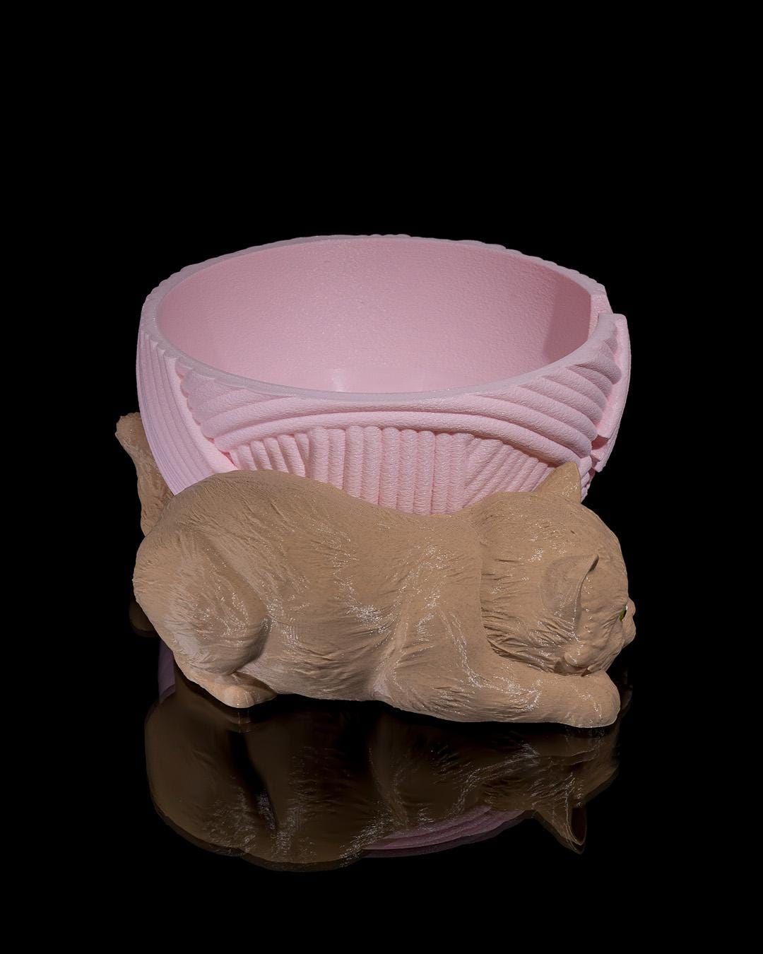 Kit-Cat Yarn Bowl & Crochet Hook Holder Set – Adorable Cat-Themed Fiber Arts Organizer