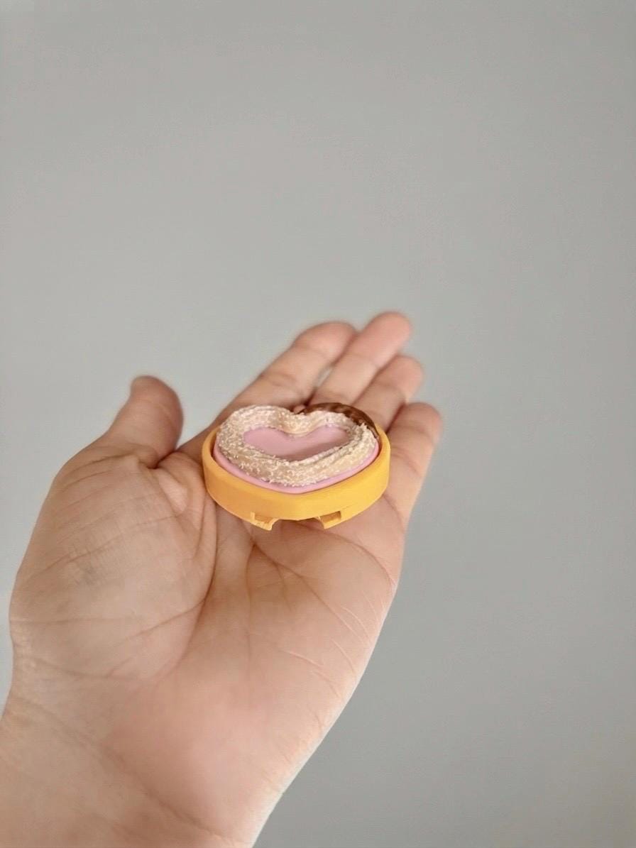 Churro Heart Clicker & Soda Can Opener | Cute Fidget Toy Keychain