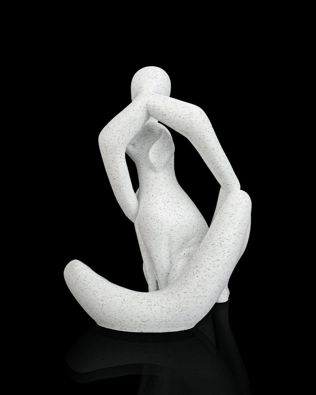 Best Friend Statue - Human & Dog 16cm Sculpture  - Pet Lover Gift