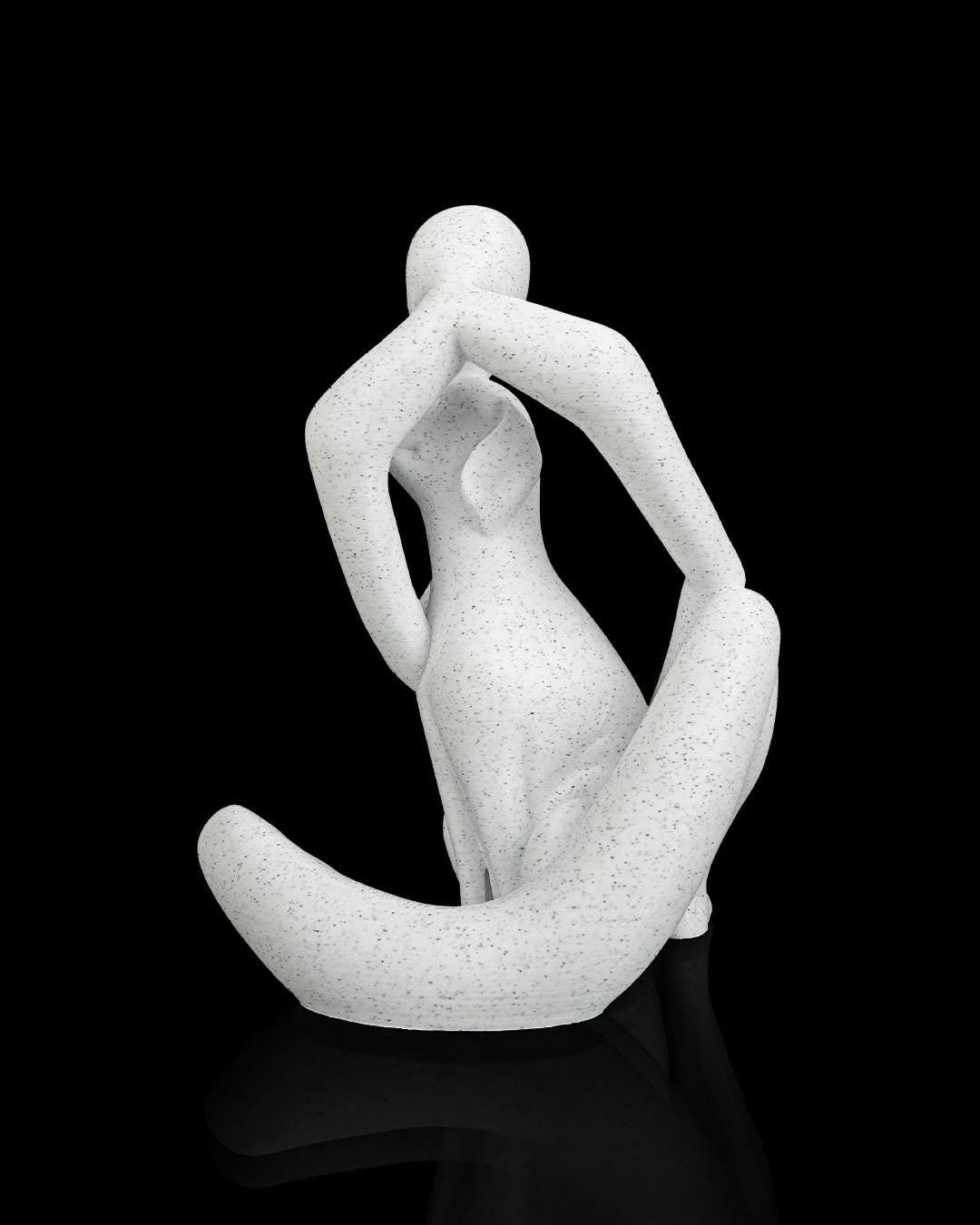 Best Friend Statue - Human & Dog 16cm Sculpture  - Pet Lover Gift