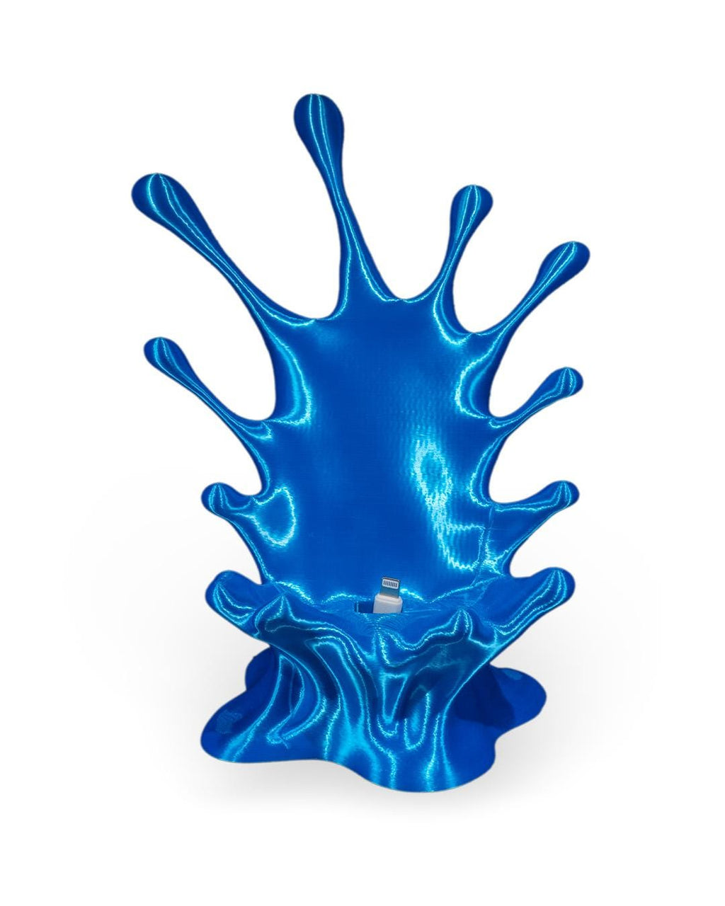 Splash Phone Holder – 3D Printed Liquid Wave Phone Stand, Unique Desk Decor