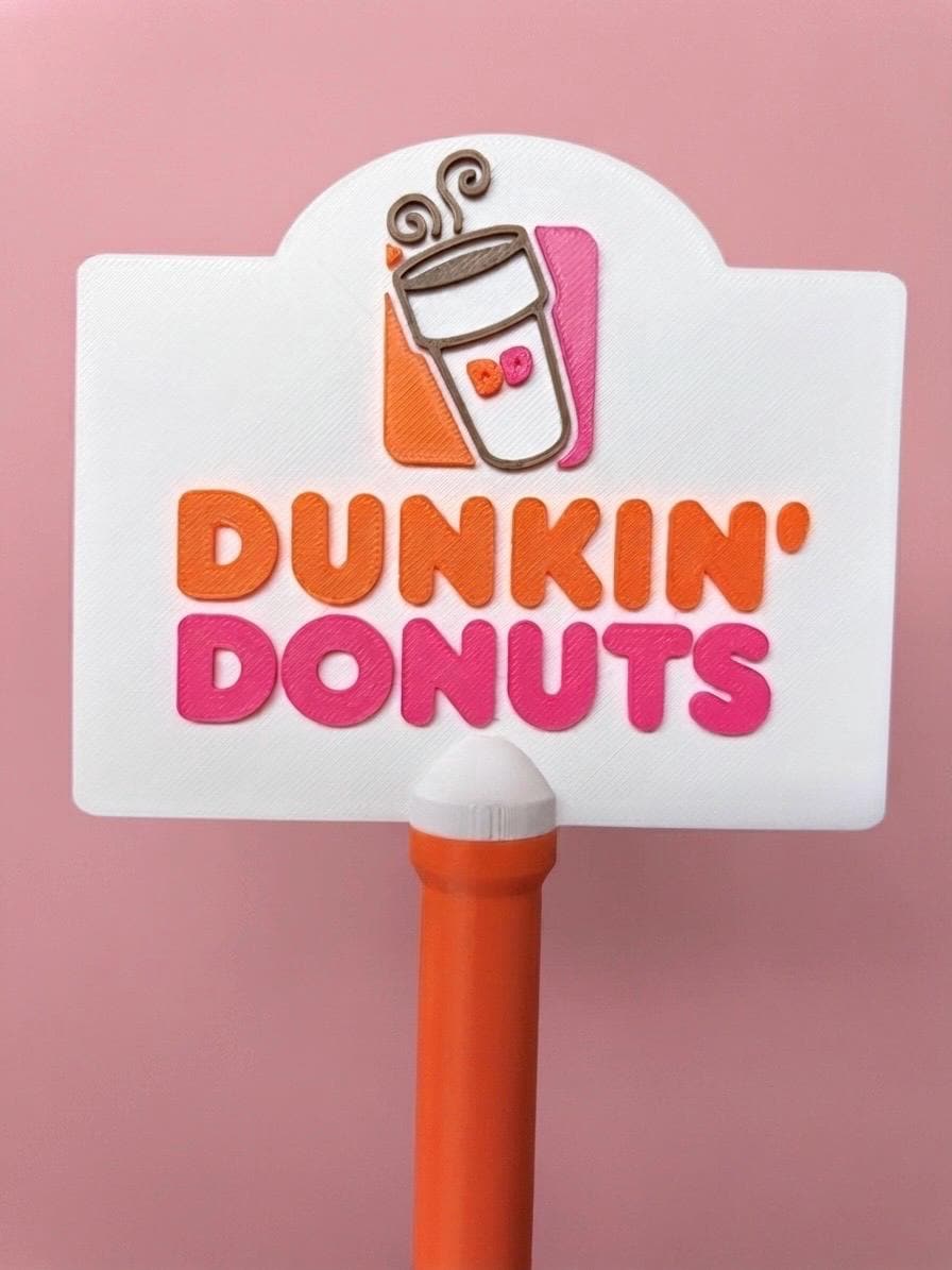 Dunkin’ Donuts Tap to Pay Card Holder Wand | 3D Printed Coffee Lover Gift